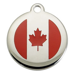 Canada-Flag-Stainless-Steel-Pet-ID-Tag-FulgorPet