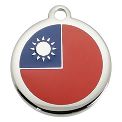 Taiwan-Flag-Stainless-Steel-Pet-ID-Tag-FulgorPet